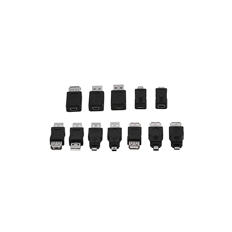 Fosa Pack of 12 Pcs Múltiples adaptadores USB 2.0 Convertidores