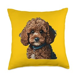 Cool Cavapoo Apparel for Dog Lovers and Owners Throw Pillow