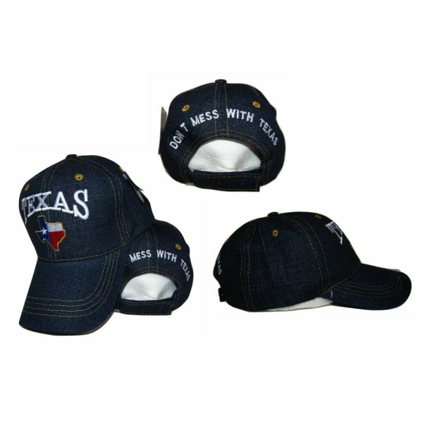 Unbranded Texas Don't Mess With Texas State Map Blue Jean