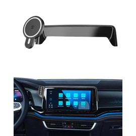 Car Phone Mount for 2024 2025 2026 Volkswagen VW Atlas/Altas Cross Sport Accessories 12-inch Screen Magnetic 15W Fast Wireless Charger Car Phone Mount 360° Rotating Extension Rod Not Affect Vent