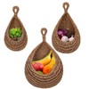 Boho Hanging Fruit Baskets Wall Hanging Baskets Woven Storage Basket