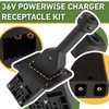 EZGO TXT 36V PowerWise Charger Receptacle and W/Handle Plug, Fit