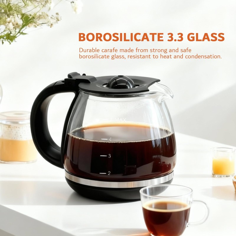 5 Cup Coffee Pot Replacement Compatible for Mr Coffee BVMC-PC05BL2,BVMC-SC05BL,