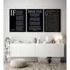 Wallbuddy If Poem Invictus Poem and Desiderata Inspirational Poems Set