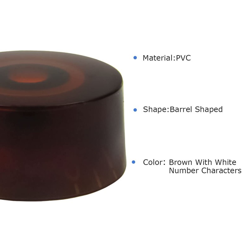 FLEOR 4pcs Amber Guitar Knobs Top Hat Volume Tone Speed
