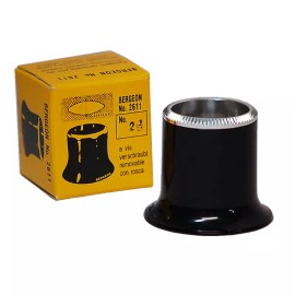 Bergeon 2611 Watchmakers Loupe Eye Magnifier with Removable Lens Aluminum Ring - 2