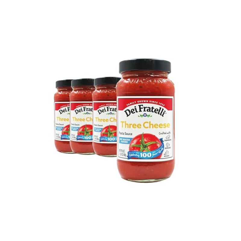 Dei Fratelli Three Cheese Pasta Sauce (24 oz. jars; 4