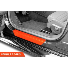 Luxshield Car Door Sill Protector for Renault 5 E-Tech I 2024-2025 - Protective Film Car Door Accessories Trim Paint Protection Film Transparent Glossy
