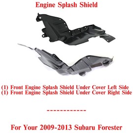 US AUTO PARTS PLUS New Front Engine Splash Shield Under Cover Right Passenger & Left Driver Side Direct Replacement for Subaru Forester 2009-2013 56410SC010 56410SC020 SU1228103 SU1228102
