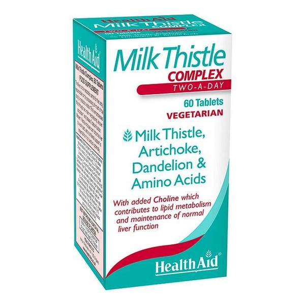 HEALTH AID MILK THISTLE COMPLEX, CONTRIBUTES TO LIPID METABOLISM& MAINTENANCE
