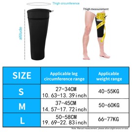 Catheter Leg Bag Holder,Polyester Fabric Catheter Sleeves Urine Leg Bag Holder,Urinary Drainage Bag Stay in Place,Foley Catheter Bag Holder Strap,Urinary Incontinence Supplies (Black, Large)