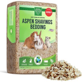 Small Pet Select Premium Natural Aspen Bedding, Animal Bedding for Small Indoor and Outdoor Pets, Made in The USA, Jumbo Size 141 L Pack