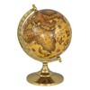 Sea Club Globe on Brass Base, Tarnish-Resistant, Diameter 15 cm,