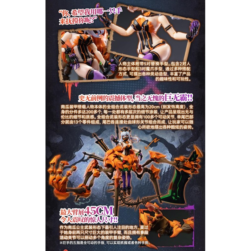 SNAIL SHELL Pumpkin Princess 1/12 Scale, PVC, ABS, POM, Magnet,