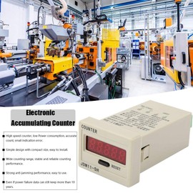 DIGITEN 0-99999 Digital Counter, LED Counter Electronic Counter JDM11-5H AC220V / DC36V / DC 24V / DC 12V (DC12V)