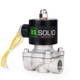 U.S. Solid 1/2 Inch G 220 V AC Stainless Steel Solenoid Valve Direct Controlled for Water Air Gas Oil NC Stainless Steel Solenoid Valve