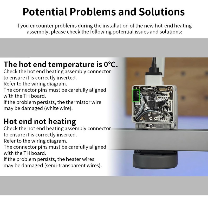 Upgraded Bamboo lab Original A1 Hotend Heating Assembly Kit for