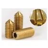 BOZONLI Grub Screws Metric Thread Brass Cone Point Hex Socket