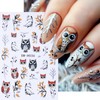 6 Sheets Fall Nail Art Stickers Autumn Maple Leaf Nail