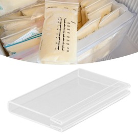 Flat Breastmilk Freezer Storage Organizer, Milk Bags Organizer for 3oz, 4oz, 5oz, 6oz Breastmilk Storage Bags, 3mm Acrylic Freezer Storage Tray