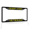 Fastasticdeals Metal Insert License Plate Frame Desert Storm Veteran A