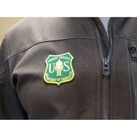 Bigfoot Gift USFS Department of Sasquatch 2" x 2.25" Bigfoot Patch, Outdoor, Applique Patch, Gift for Sasquatch Lovers, Hiking, Camping, Fishing, Outdoors…