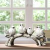 Bird Figurines - Animal Bird Ornaments,Standing on Branch Home Decoration