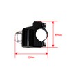 Motorcycle Anti-Theft Key Lock Helmet Holder Black
