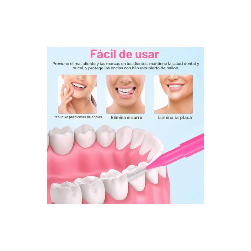 Healeved Cepillo Interdental Para Limpieza Dental Y Limpieza De Aparatos