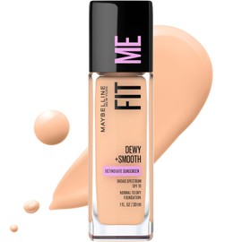 Maybelline Base de Maquillaje Fit Me Hidratante, 125 Nude Beige