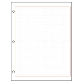 Geyer Instructional Products - Isometric Graph Paper, 1/4" Spaced Red Dots, Double Sided, 500 Sheet Ream, Three Hole Punched
