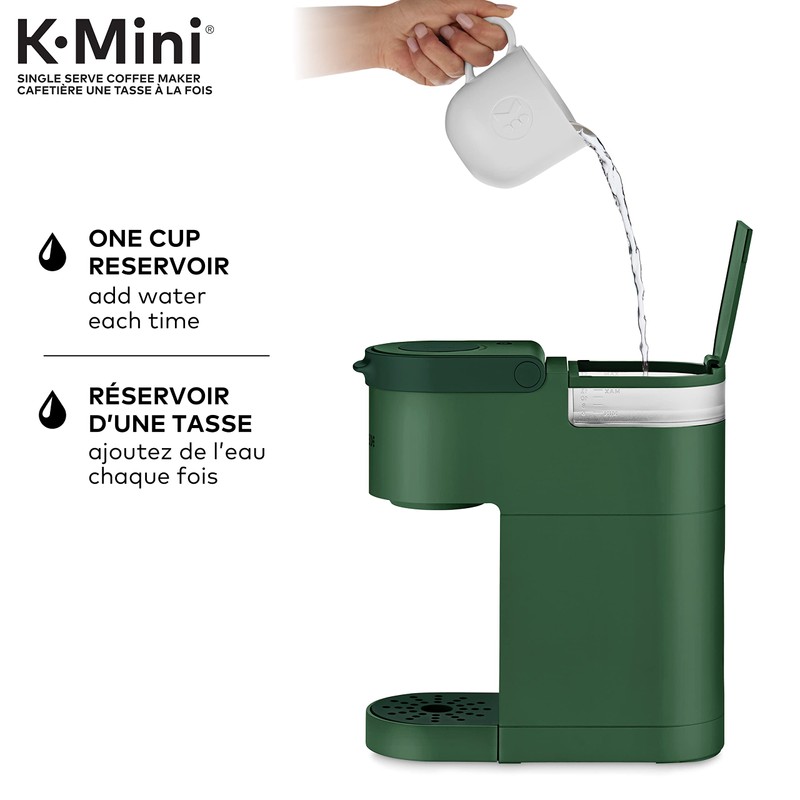Keurig K-Mini Single Serve K-Cup Pod Coffee Maker, Featuring An