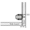 Sugatsune ML-80BR Lamp Stamp Magnet Latch ML-80BR Brown