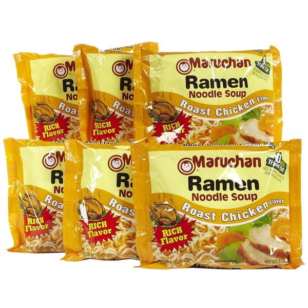 Maruchan Ramen Roast Chicken Flavor - 3 oz - 6 Pack