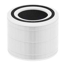 Core 300 Replacement Filter for LEVOIT Core 300/Core 300-P/Core 300S Air Purifier, 3-in-1 H13 Grade True HEPA with Activated Carbon Filter, Compare to Part No. Core 300-RF, 1 Pack, White