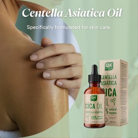 QKnatur - Centella Asiatica Oil - Natural Skin Repair - Elasticity, Softness and Radiance for the Face and Body | 50ml