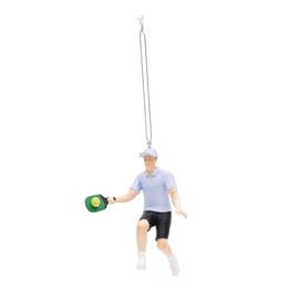 Gallerie II Pickle Ball Boy - 3.9 x 2.8 Inch Resin Holiday Christmas Ornament