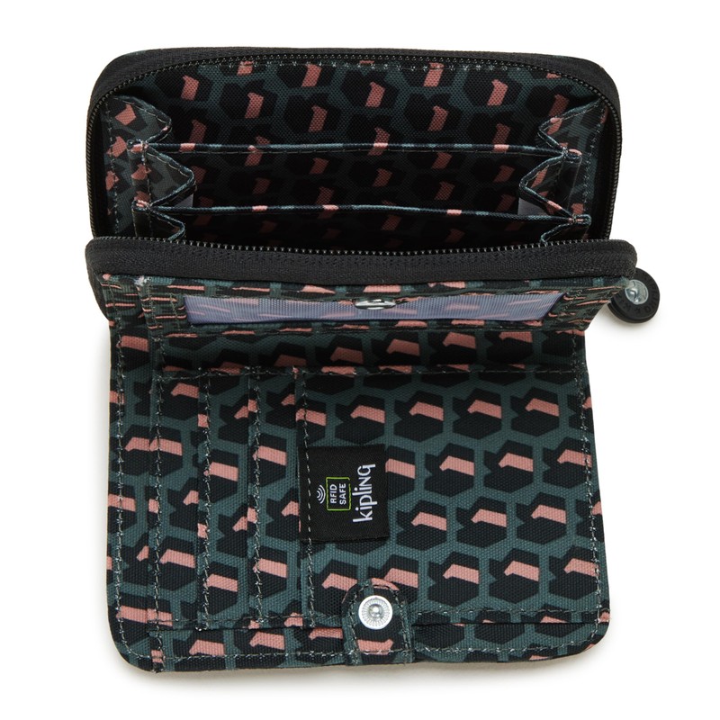 Kipling MONEY LOVE Mittelgroße Geldbörse, 9.5x12.5x2.5, 3D K Pink (SCHWARZ)
