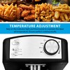 Pukomc Electric Double Deep Fryer with 2 Baskets & Lids,
