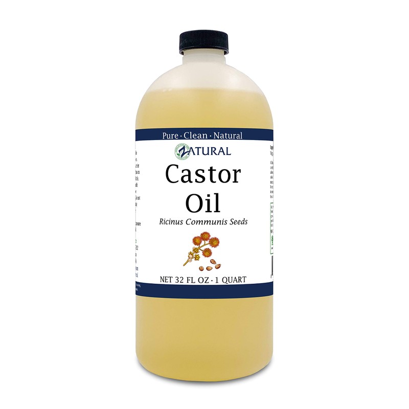 Castor Oil-Ricinus Communis-100% Pure, Clean Castor Oil(32 Ounce)