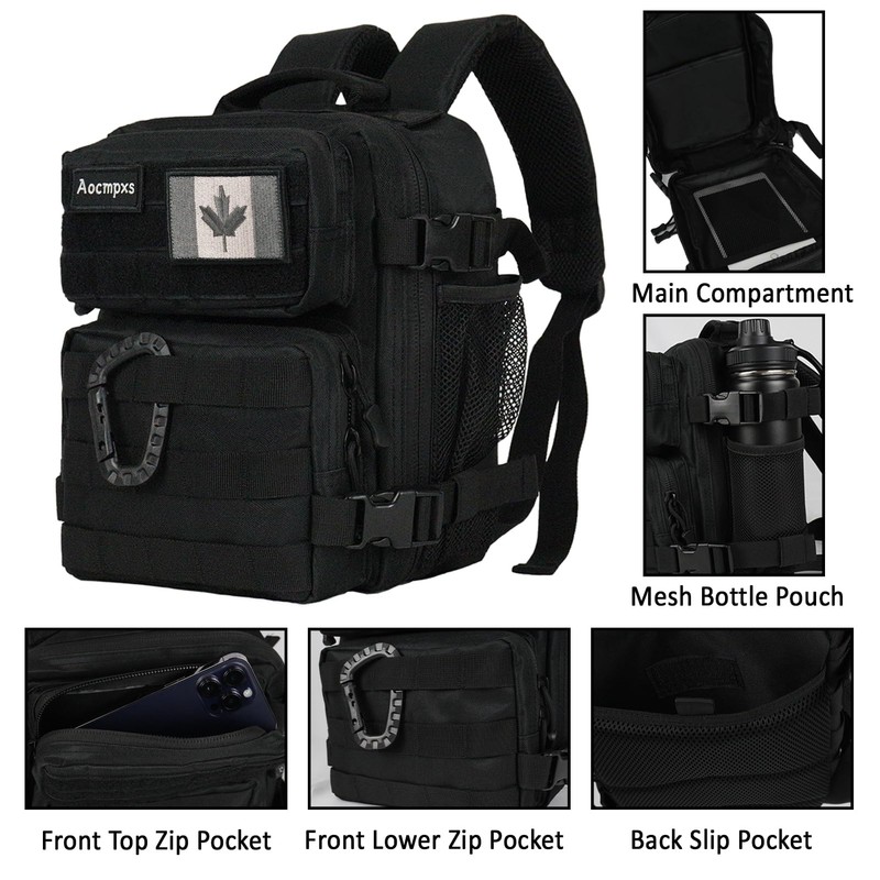 9L Mini Tactical Backpack, Small Gym Backpacks Sport Bag for