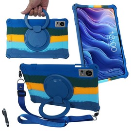 YHFZR Case for Teclast T60 Tablet 12 Inch, Shockproof Lightweight Case 360 Rotating Handle and Stand Children's Case for Teclast T60 Tablet 12 Inches, Dark Blue