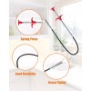 LONGGUI 25Inch Hair Drain Clog Remover Tool(6Pcs), 24Inch Drain Cleaner