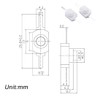 mxuteuk 50pcs White Self-Lock Micro Push Button Switch DC 30V