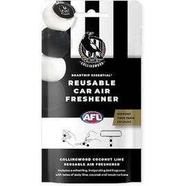 Roadtrip Essential Collingwood Magpies Reusable Car Air Freshener Set