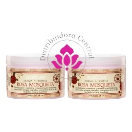 Crema Nutritiva Rosa Mosqueta Florigan® 350gr. 2 Piezas Todo Tipo De Piel Día/noche