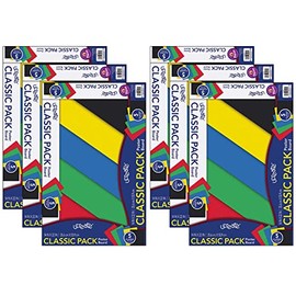 UCreate Poster Board, 5 Assorted Primary Colors, 14" x 22", 5 Sheets Per Pack, 6 Packs