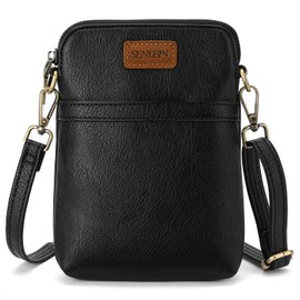 SENDEFN Cell Phone Crossbody Purse Vegan Leather Small Crossbody Bag for Women with Adjustable Strap