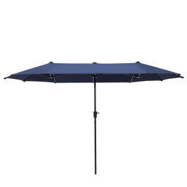 HERA'S PALACE 13 ft Rectangle Patio Umbrellas, Large Outdoor Umbrella with Crank, Powerful UV Protective, Table Umbrella Outdoor Patio for Backyard, Pool, Garden, Deck