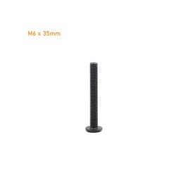 binifiMux 10-Pack M6 35mm Black Rivet Phillips Connecting Bolts Dowel Cap Nuts Sets for Furniture Beds Cupboard